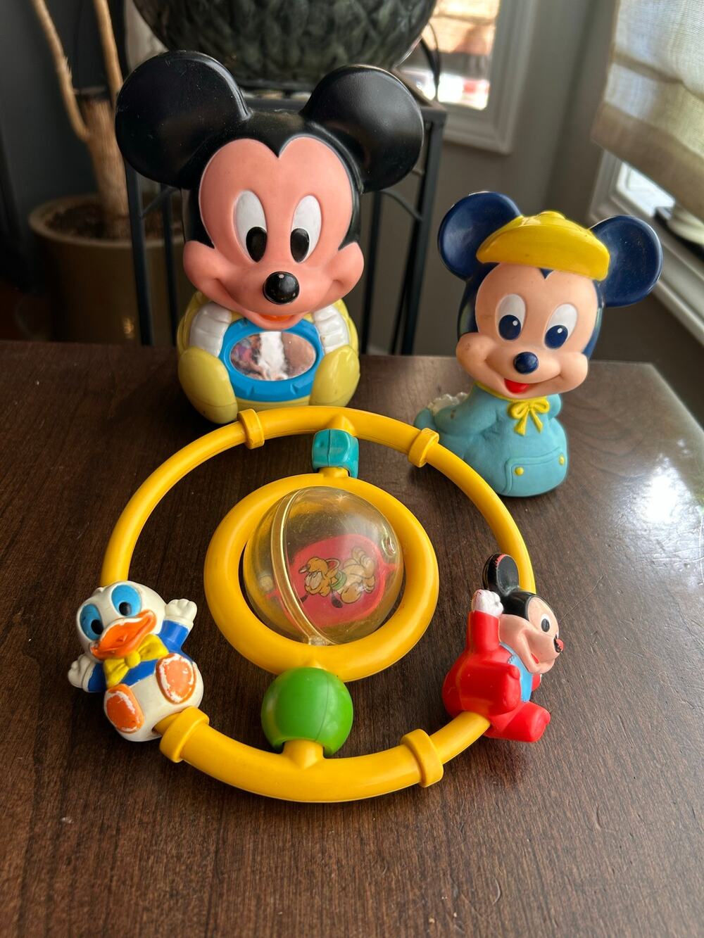 Lot of vintage Mickey Mouse baby toys 80s